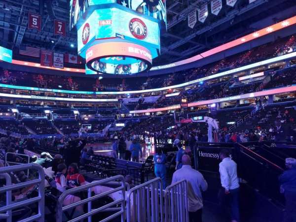 Capital One Arena, section: 114, row: E, seat: 4