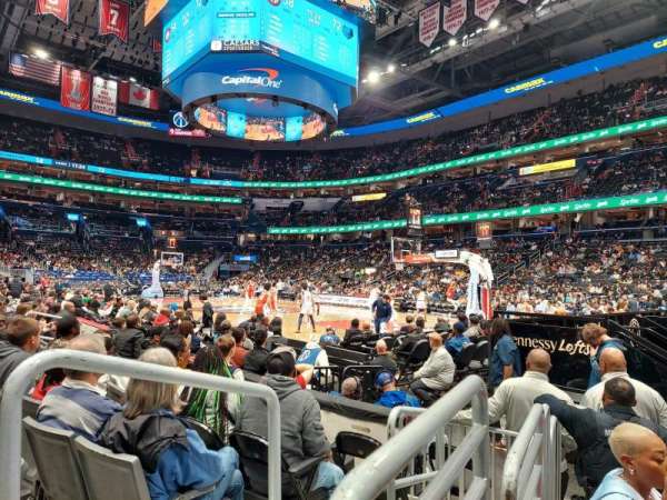 Capital One Arena, section: 114, row: E, seat: 2