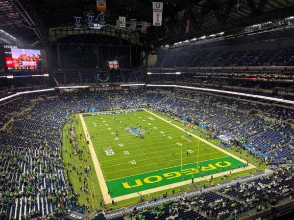 Lucas Oil Stadium, section: 629, row: 1, seat: 1-4