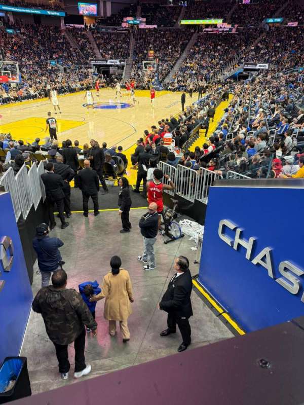 Chase Center, section: 108, row: 7, seat: 1