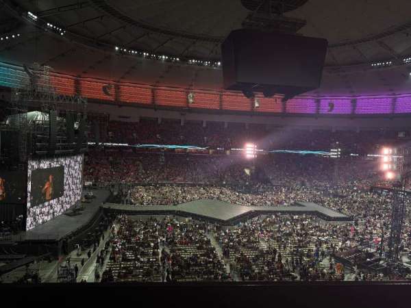 BC Place, section: 417, row: B, seat: 9