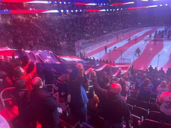 UBS Arena, section: 108, row: 20, seat: 17