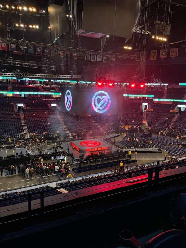 Bridgestone Arena, section: 214, row: E, seat: 6
