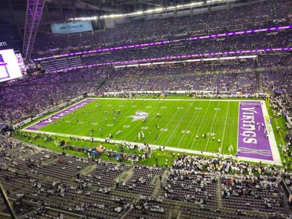 U.S. Bank Stadium, section: 338, row: 1, seat: 1