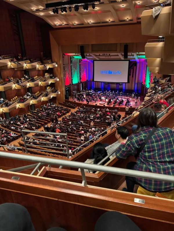 Benaroya Hall, section: Second Tier E, row: E, seat: 2