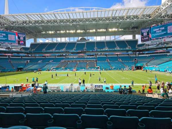 Hard Rock Stadium, section: 117, row: 20, seat: 9-10