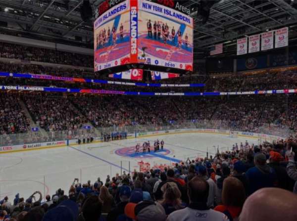 UBS Arena, section: 106, row: 19, seat: 5