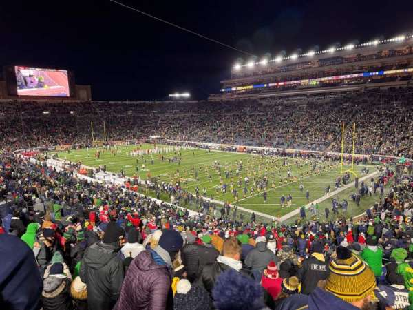 Notre Dame Stadium, section: 5, row: 55, seat: 16