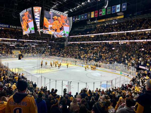 Bridgestone Arena, section: 119, row: H, seat: 16