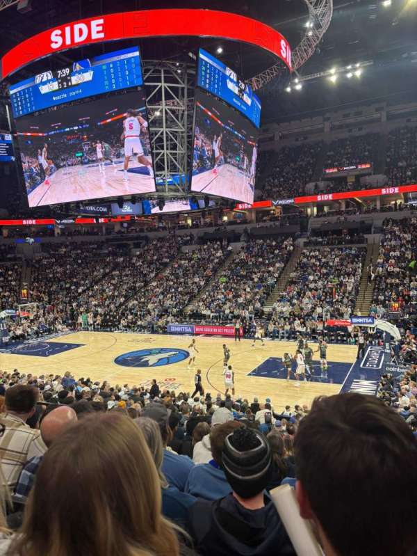 Target Center, section: 109, row: R, seat: 6-7
