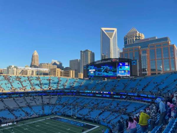 Bank of America Stadium, section: 544, row: 12, seat: 22