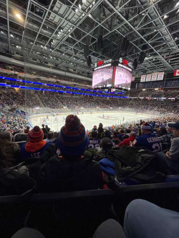 UBS Arena, section: 106, row: 20, seat: 28