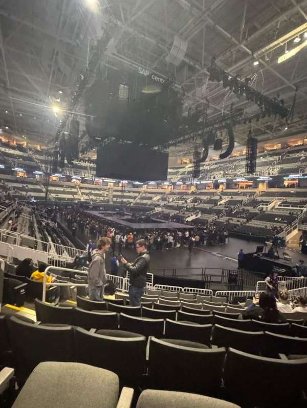 SAP Center, section: 110, row: 12, seat: 13
