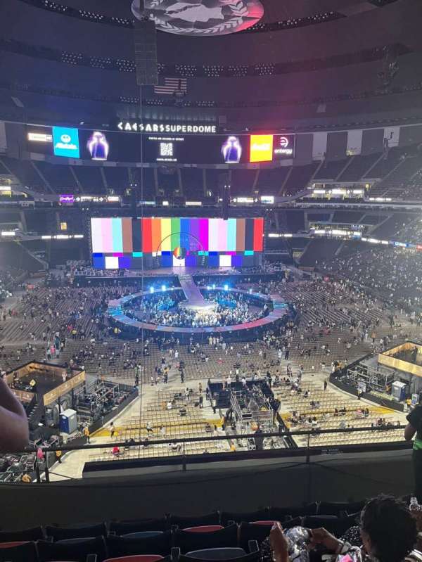 Caesars Superdome, section: 602, row: 2, seat: 12