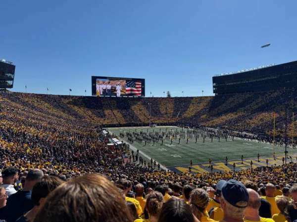 Michigan Stadium, section: 37, row: 54, seat: 4