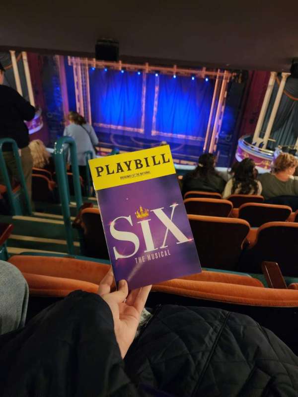 National Theatre, DC, section: Mezzanine R, row: L, seat: 4