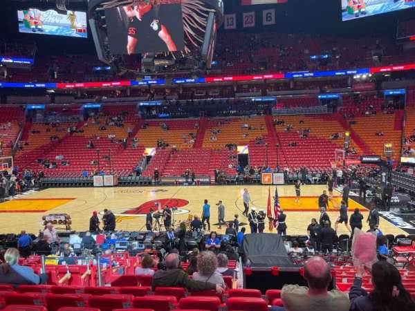 Kaseya Center, section: 116, row: 14, seat: 9