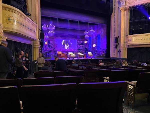 Hudson Theatre, section: Orchestra L, row: P, seat: 5