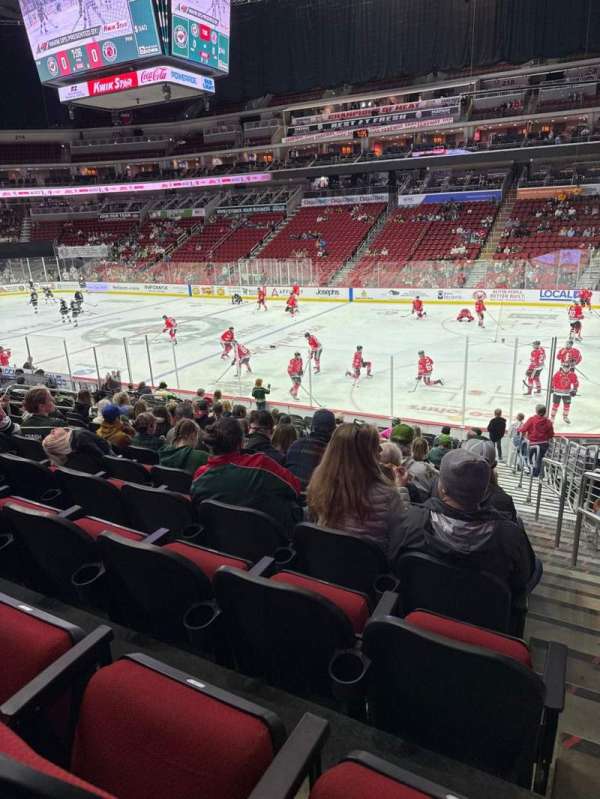 Casey's Center, section: 102, row: S, seat: 1