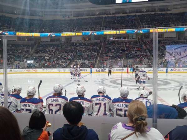 SAP Center, section: 101, row: 5, seat: 15