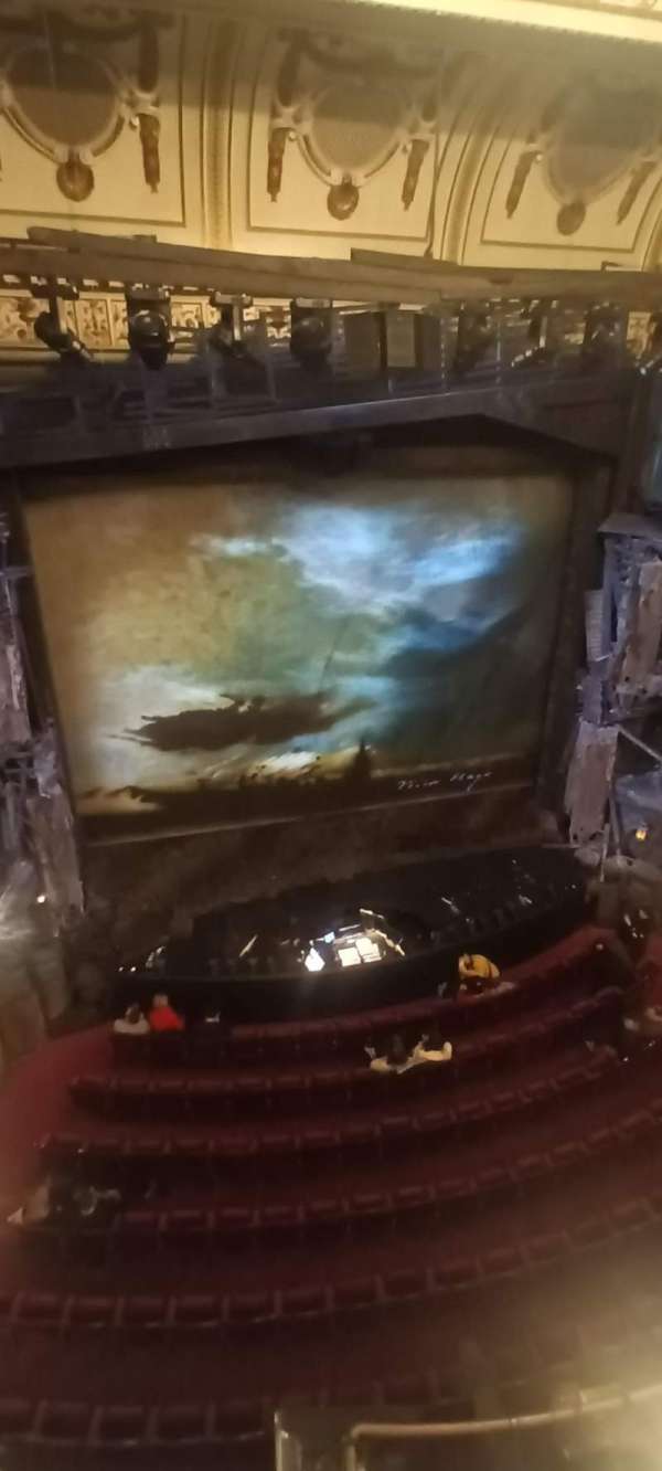 Sondheim Theatre, West End, section: Grand Circle, row: A, seat: 21