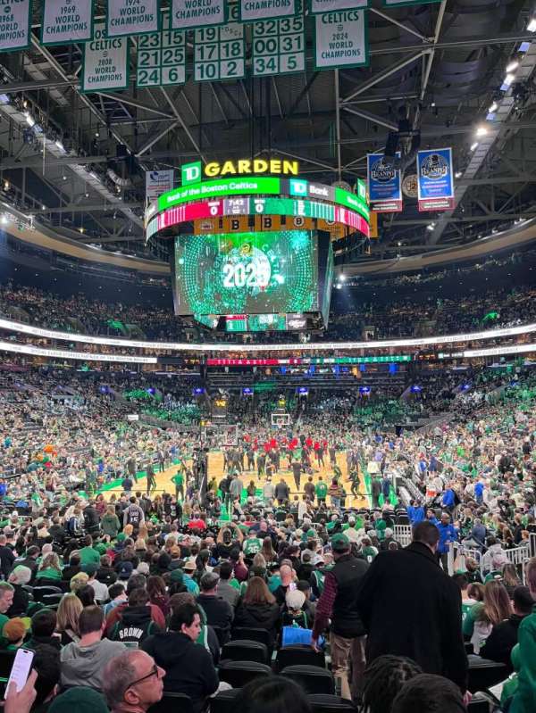 TD Garden, section: 6, row: 14, seat: 13