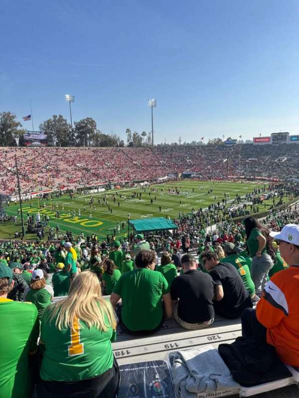 Rose Bowl, section: 14-H, row: 61, seat: 118