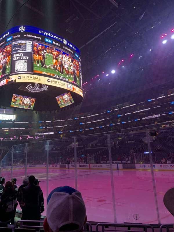Crypto.com Arena, section: 108, row: 8, seat: 11