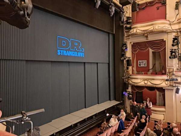 Noël Coward Theatre, section: Royal Circle, row: A, seat: 31