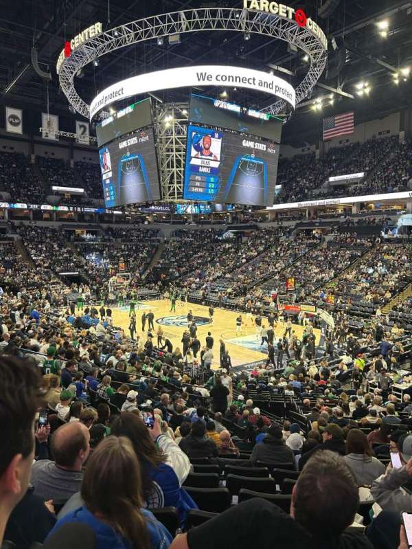 Target Center, section: 126, row: R, seat: 7
