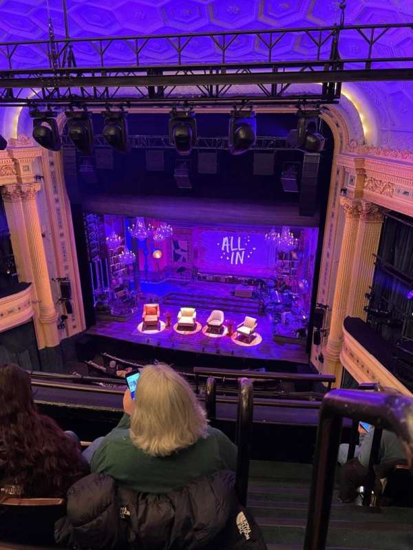 Hudson Theatre, section: Balcony C, row: D, seat: 117