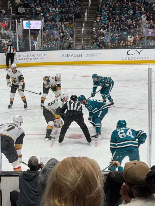 SAP Center, section: 102, row: 9, seat: 24