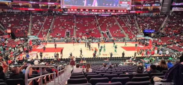 Toyota Center, section: 107, row: 23, seat: 18