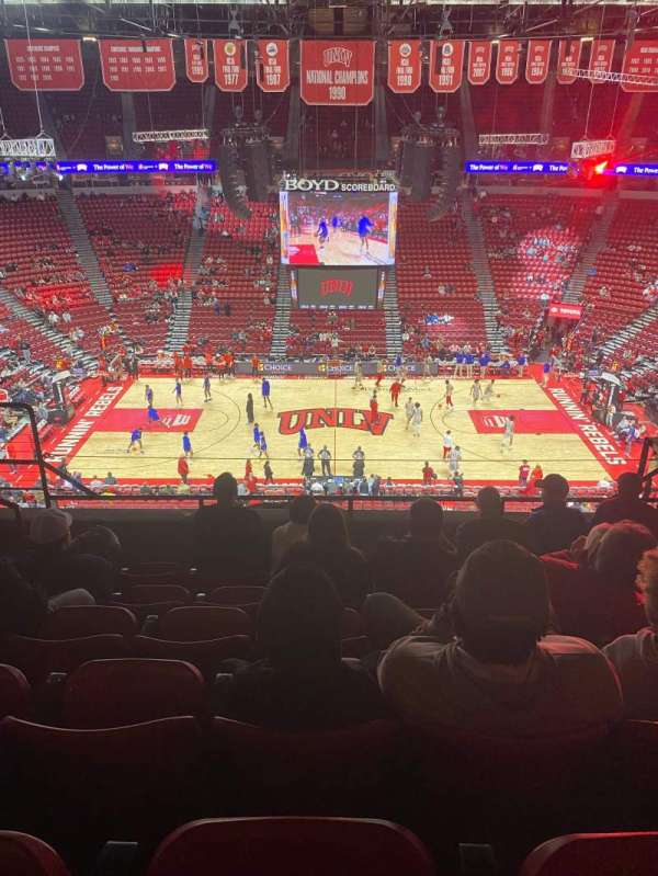 Thomas & Mack Center, section: 209, row: F, seat: 9
