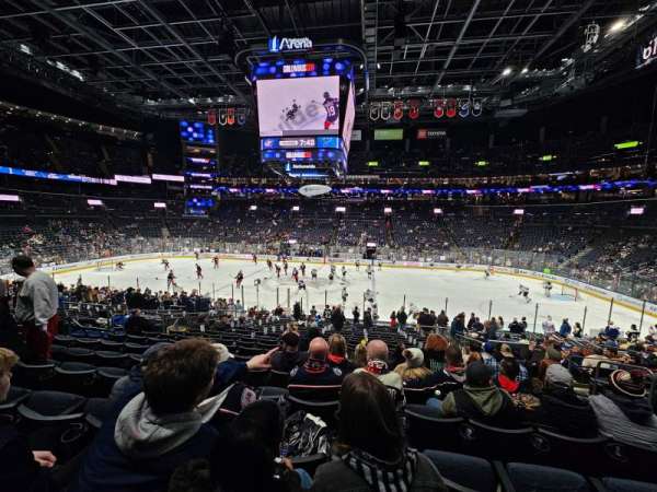Nationwide Arena, section: 114, row: V, seat: 7