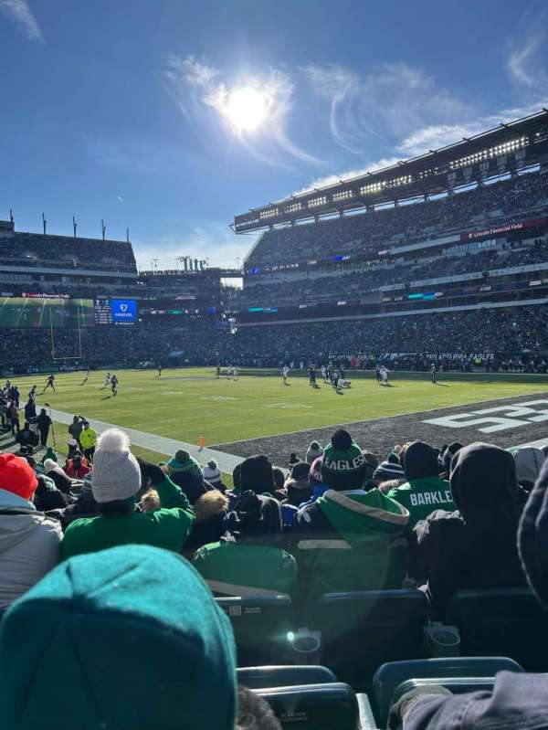 Lincoln Financial Field, section: 126, row: 10, seat: 6