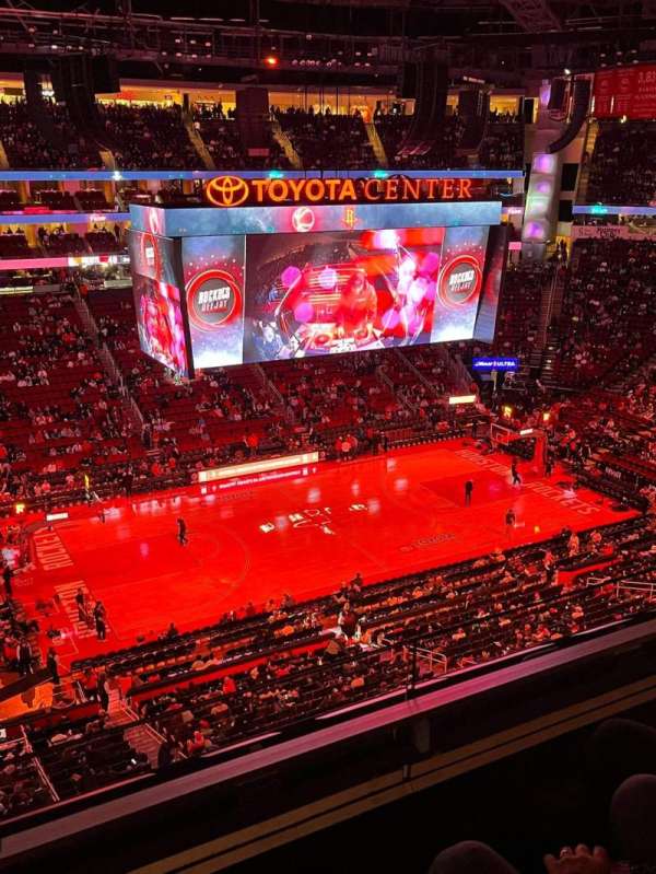 Toyota Center, section: 412, row: 2, seat: 7