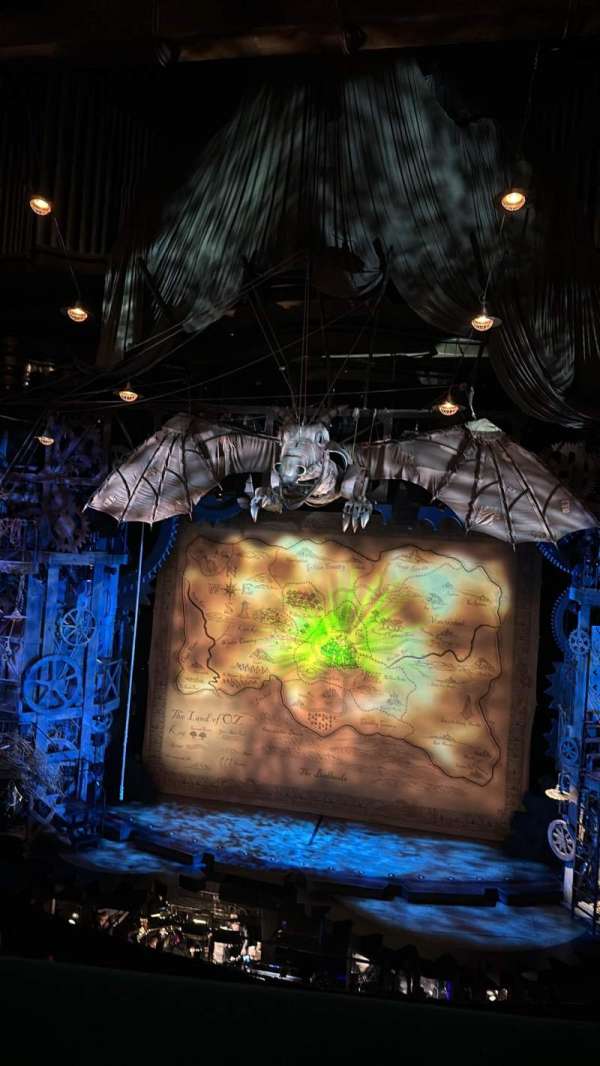 Apollo Victoria Theatre, section: Dress Circle, row: A, seat: 20