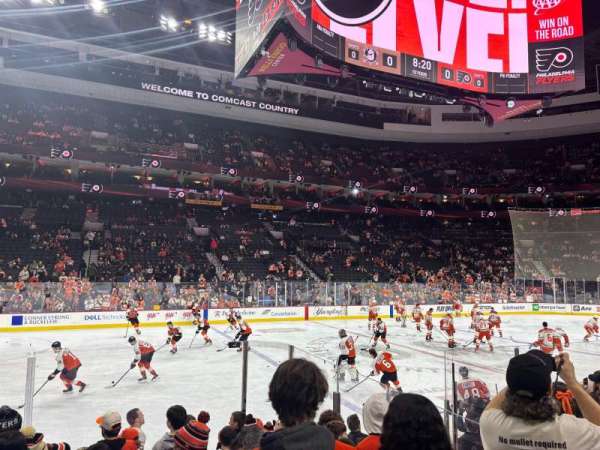 Xfinity Mobile Arena, section: 124, row: 8, seat: 1