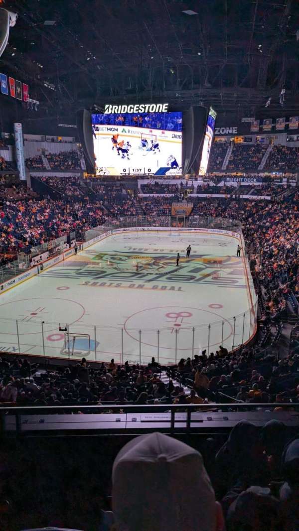Bridgestone Arena, section: 202, row: C, seat: 10