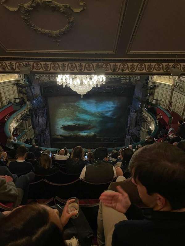 Sondheim Theatre, West End, section: Grand Circle, row: L, seat: 14