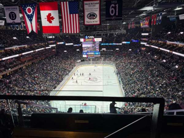 Nationwide Arena, section: 210, row: J, seat: 1