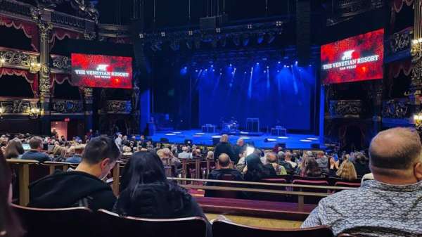 The Venetian Theatre, section: 4, row: CC, seat: 7