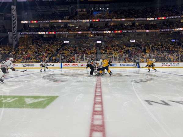 Bridgestone Arena, section: 116, row: AAA, seat: 1