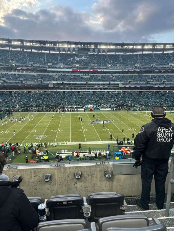 Lincoln Financial Field, section: C20, row: 4, seat: 2