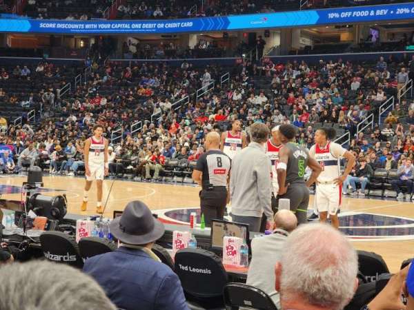 Capital One Arena, section: 101, row: B, seat: 2