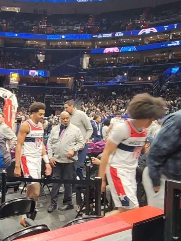 Capital One Arena, section: 101, row: B, seat: 2