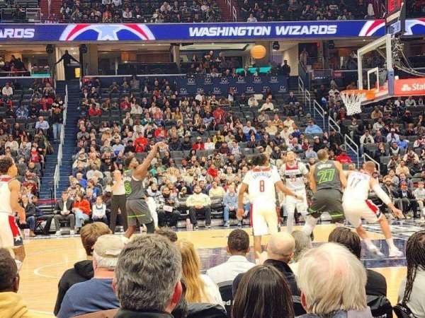 Capital One Arena, section: 101, row: B, seat: 2