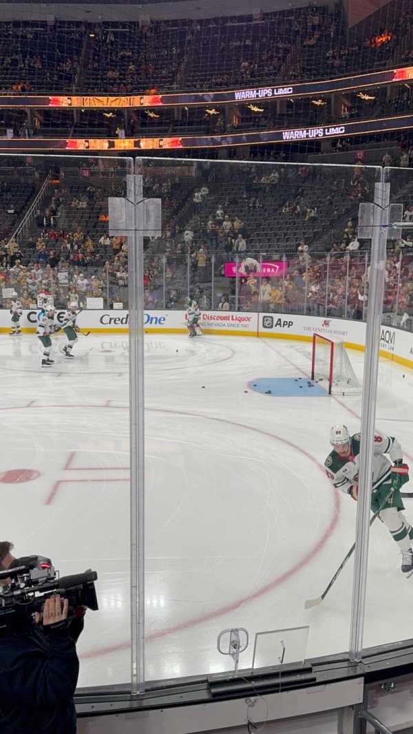 T-Mobile Arena, section: 8, row: A, seat: 3