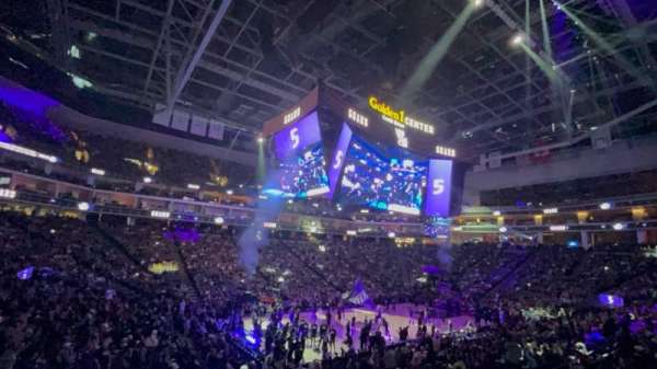 Golden 1 Center, section: 110, row: L, seat: 6